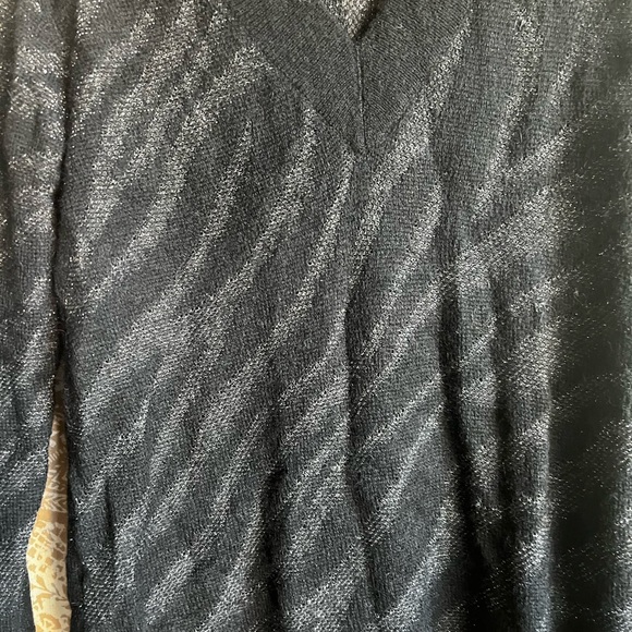 rag & bone Germain Metallic Zebra Striped Sweater - Picture 3 of 8